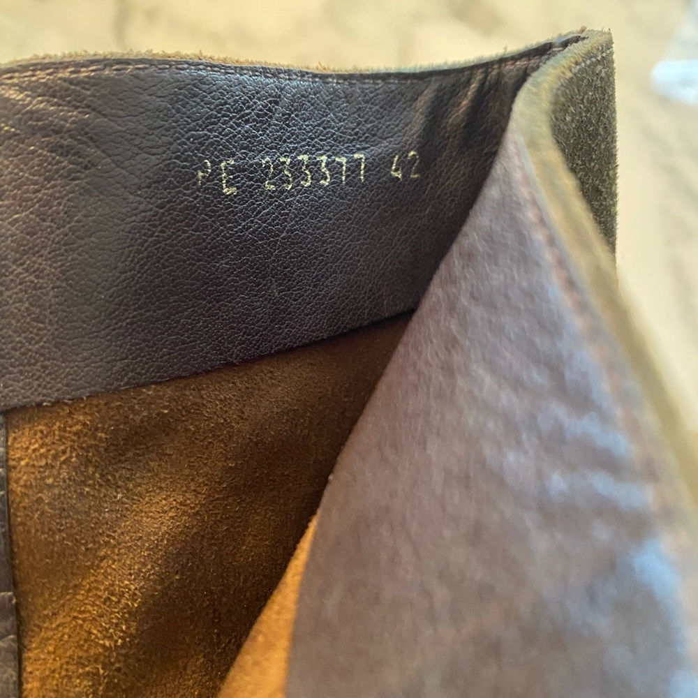 Yves Saint Laurent Brown Suede Boots - Picture 11 of 13